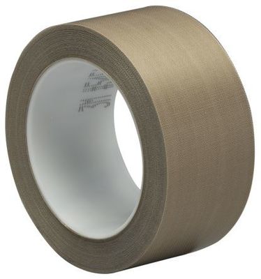 Bande à hautes températures de tissu de fibre de verre de téflon de PTFE en utilisation de couleur de Brown pour souder à chaud des machines fournisseur