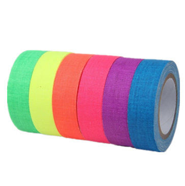 UV réagissez les couleurs lumineuses au néon légères noires du ruban adhésif 6 qu'un rétrécissement d'ensemble s'est enveloppées fournisseur