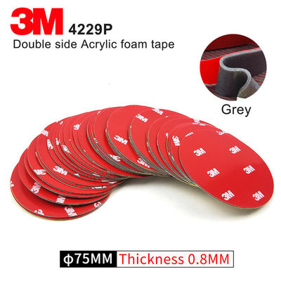 3M 4229P Coupe de baiser Double face Mousse acrylique 75mm Cercle gris Ruban adhésif pour voiture fournisseur