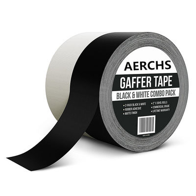 Le ruban gaffer. Pas réfléchissant. Noir et blanc. fournisseur