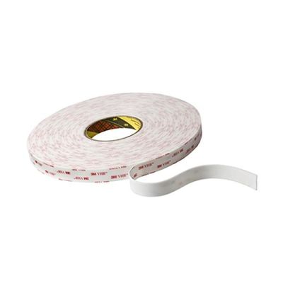 Bande acrylique de coupe de baiser de mousse, double couleur dégrossie de blanc de 3M  4945 d'épaisseur de la bande 1.1mm de mousse fournisseur