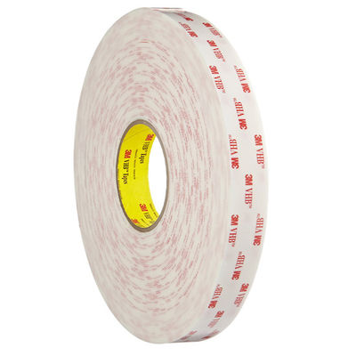 Le double acrylique de bande de coupe de baiser de mousse a dégrossi couleur de blanc de 3M  4945 d'épaisseur de la mousse Tape1.1mm fournisseur